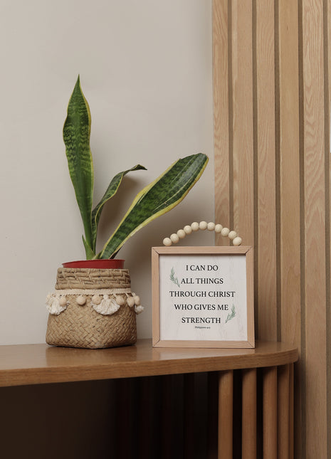 The Words Co I Can Do  Beaded Frame