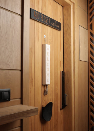 The Words Co Welcome Wood block