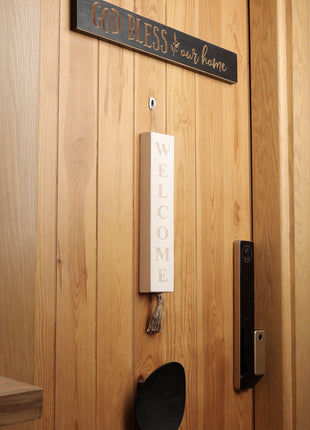 The Words Co Welcome Wood block