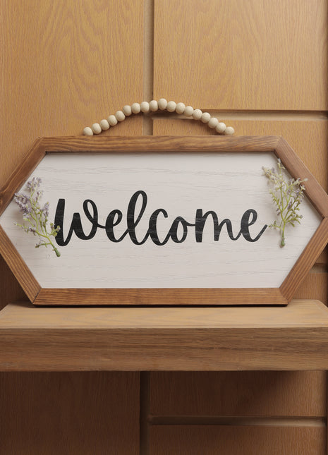 The Words Co Welcome Hex Decor