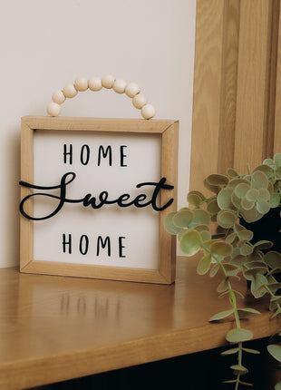 The Words Co Home Sweet Home Beaded Frame