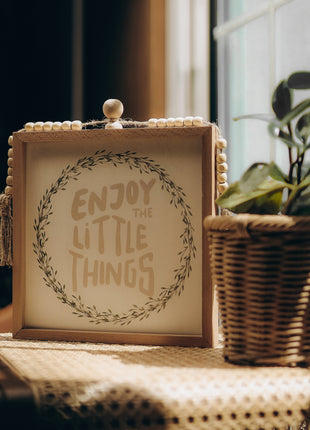 The Words Co Enjoy The little Beaded Frame