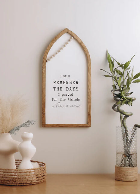The Words Co Remember Boho Wood Decor