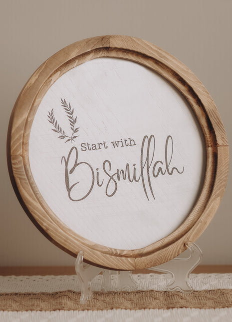 The Words Co Bismillah Boho Wood Circle