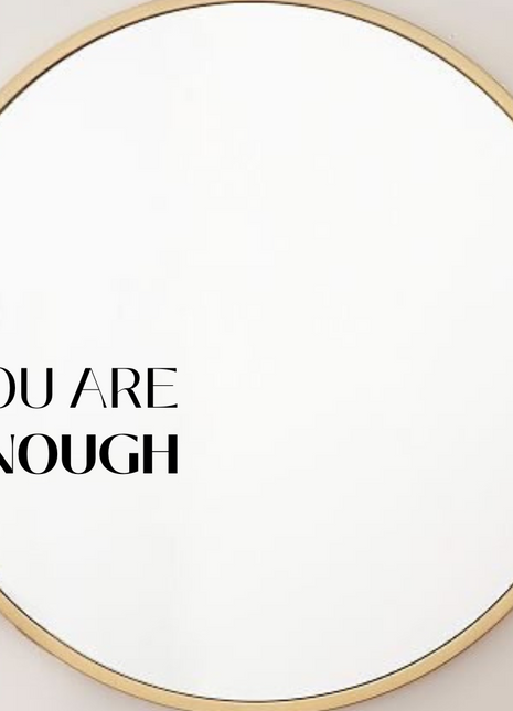 The Words Co You Are Enough Mirror Sticker