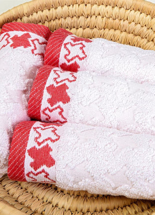 J Linens Red Stars Mini-Set