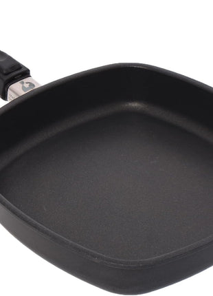 First Titanium Flat Square Pan with Removable Handle, 28 x 28 cm