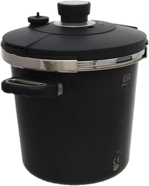 AMT Gastroguss Non Stick Pressure Cooker with Glass Lid, 6.5 Liters, 24 cm