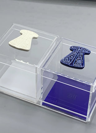 Zee Designs Plexi Glass Porcelain Kaftan Box