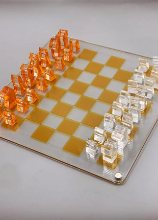 Zee Designs Plexiglass Classic with a Twist Chess Set