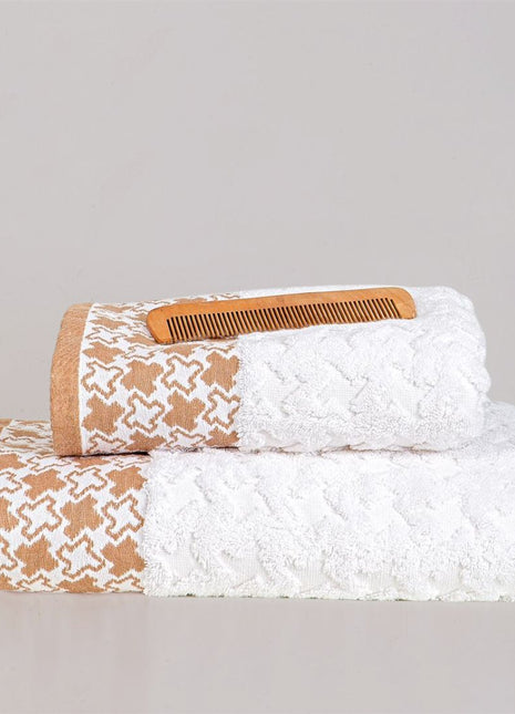 J Linens Beige Stars Solo Set