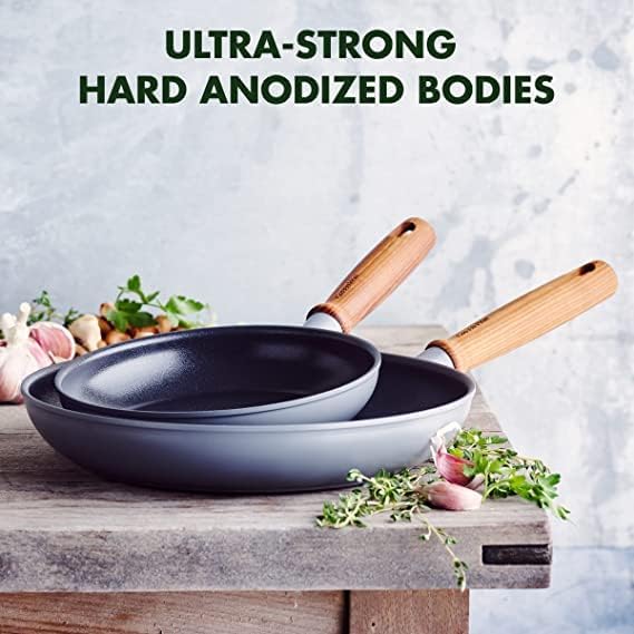 GreenPan Mayflower Ceramic Nonstick, 20cm and 24cm Frying Pan Skillet Set