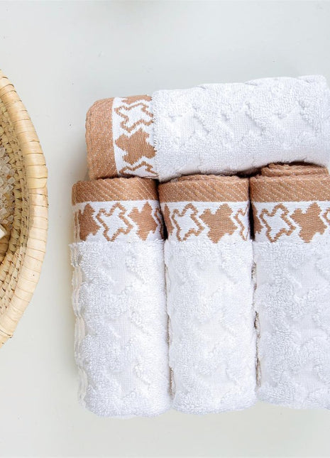 J Linens Beige Stars Mini-Set