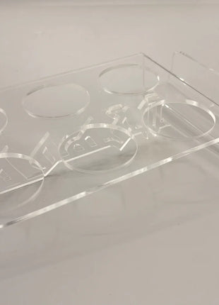 Zee Designs Plexi Glass Arabic Coffee Cup with Coaster/Napkin Holder