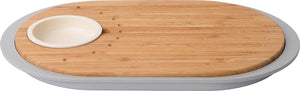 BergHoff Leo Two-Sided Bamboo Tapas Cutting Board with Tray