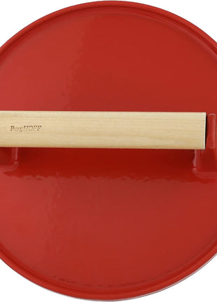 BergHoff Ron Cast Iron Steak Press Red 23cm