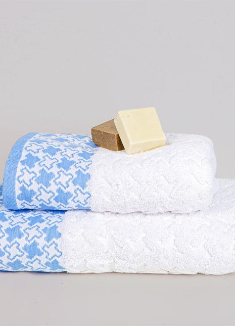 J Linens Blue Stars Solo Set