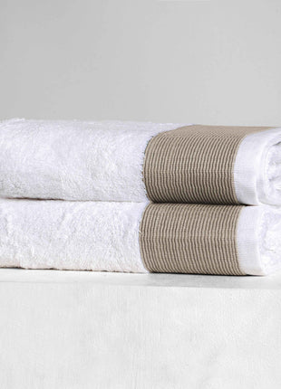 J Linens Bamboo Hand towel set Beige