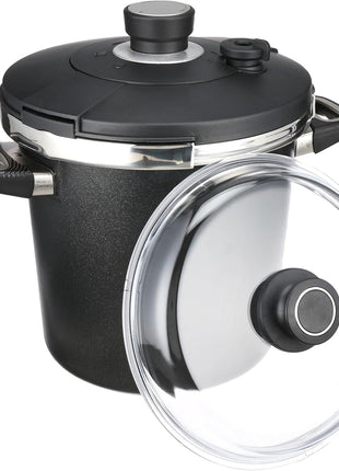 First Titanium Pressure Cooker Set, 6.5 Liter, 24 cm