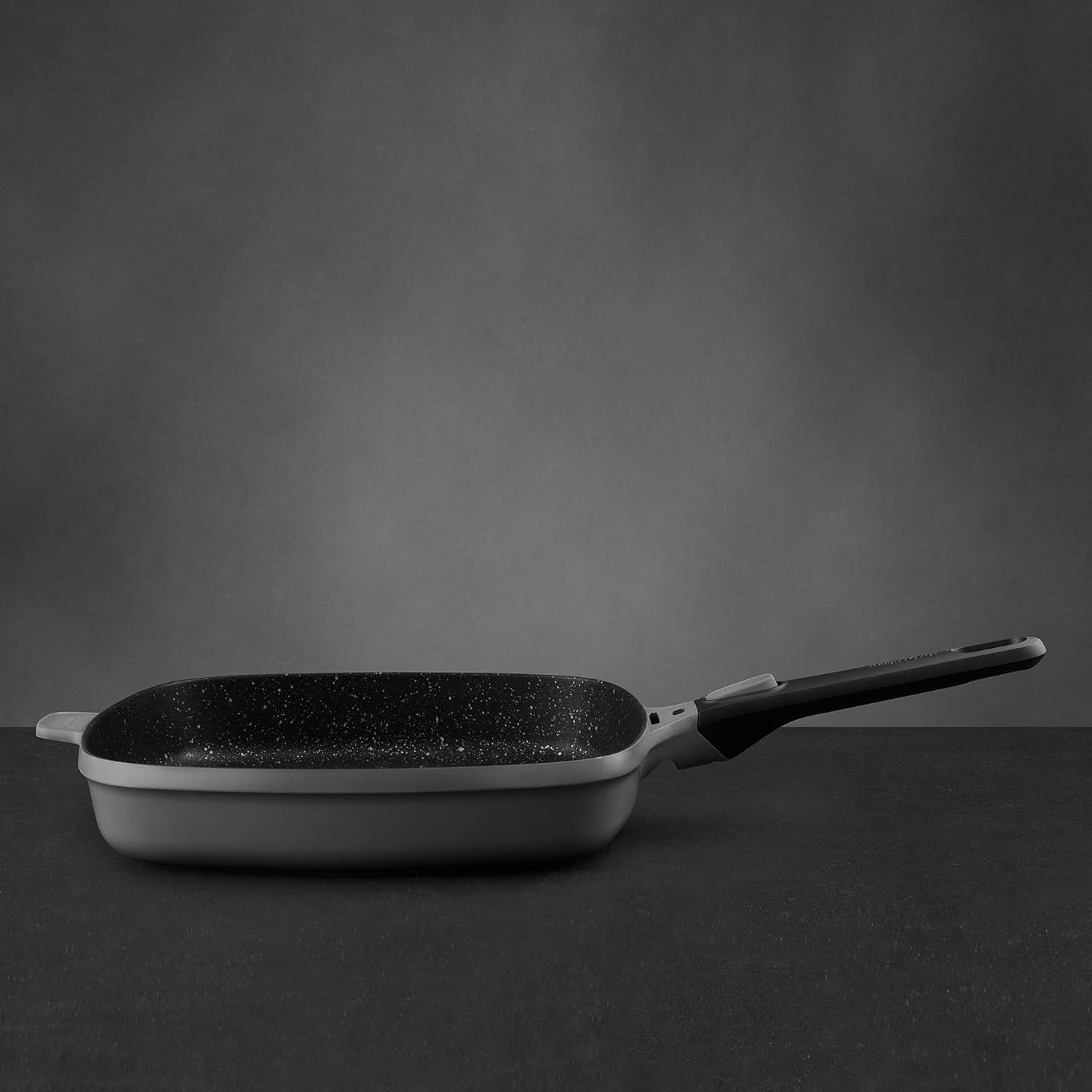 BergHoff Gem Square Grill Pan with Detachable Handle Grey 28 cm