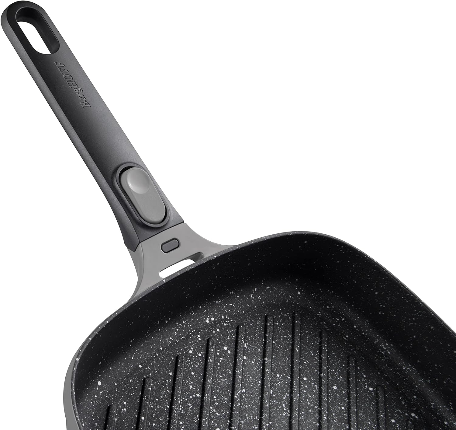 BergHoff Gem Square Grill Pan with Detachable Handle Grey 28 cm