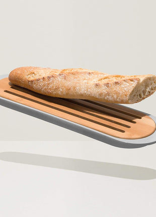 BergHoff Leo Bamboo Baguette cutting board with crumb tray