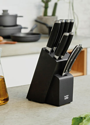 BergHoff Leo 6pc Knife Block set Graphite