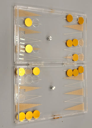 Zee Designs Plexiglass Back Gammon (Tawla)