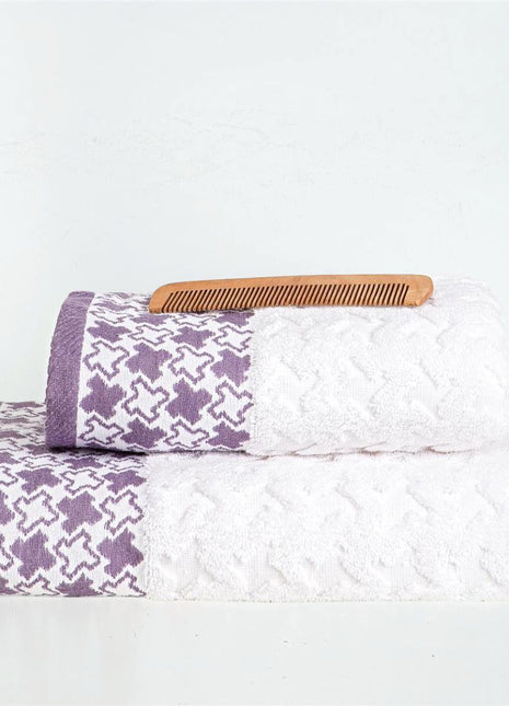J Linens Lavender Stars Solo Set