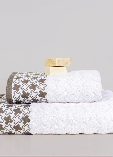 J Linens Grey Stars Solo Set