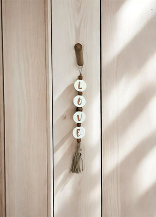 The Words Co Love Letters beads garland White