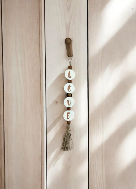 The Words Co Love Letters beads garland White