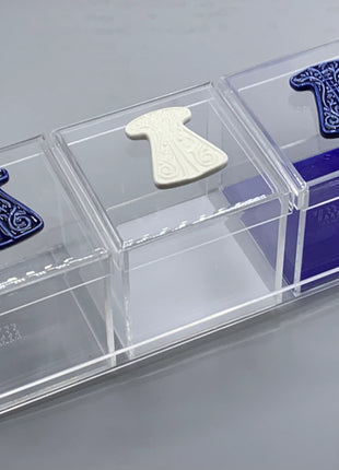 Zee Designs Plexi Glass Porcelain Kaftan Box