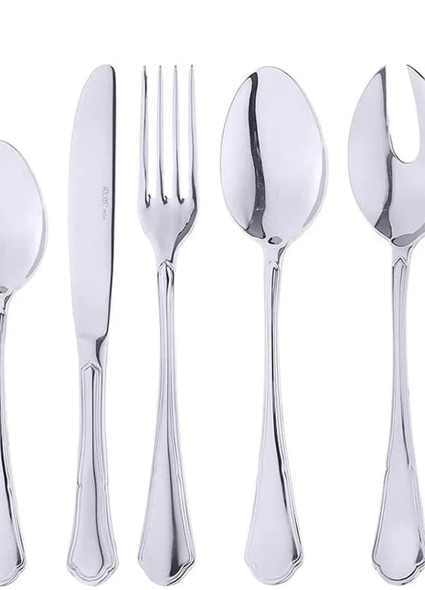 Abert Vintage Cutlery Set - Silver, 77 Pieces