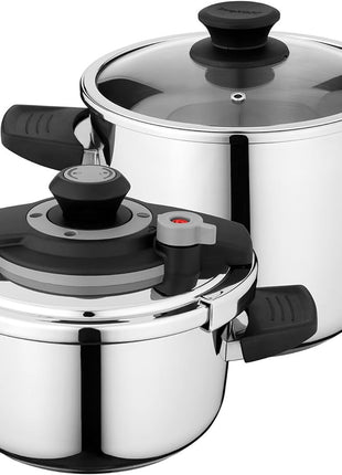 BergHoff Essentials 4-pc pressure cooker set 4+7L Vita