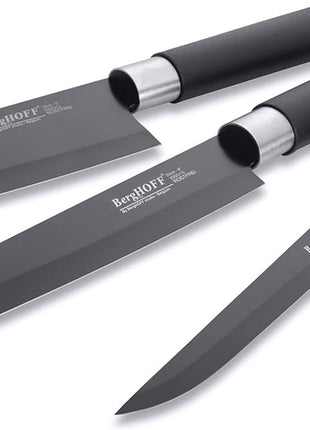 BergHoff Essentials 4 piece knife set black