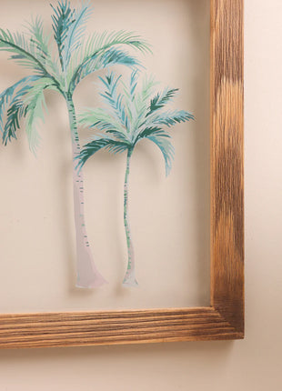 The Words Co Boho Palms Glass Frame
