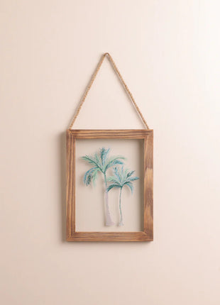 The Words Co Boho Palms Glass Frame