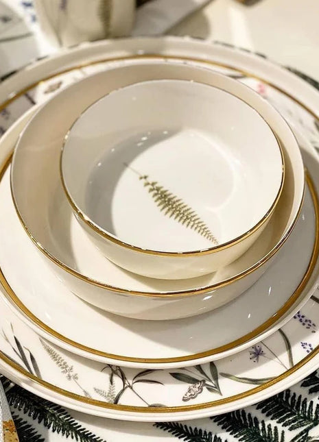 Porland Botanical Dinner Set - 31 Pieces for 6 People