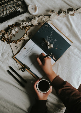 The Words Co Gratitude Navy blue Journal