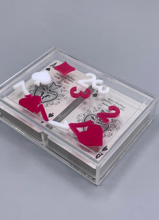 Zee Designs Plexiglass Playing Cards Box