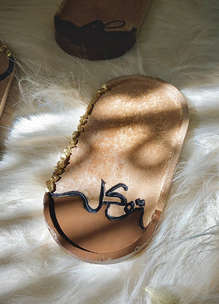 Wasl "توكل..صبر...شكر  SABR..SHOKR  TAWAKOL.." Coaster Tray (Set of 3)