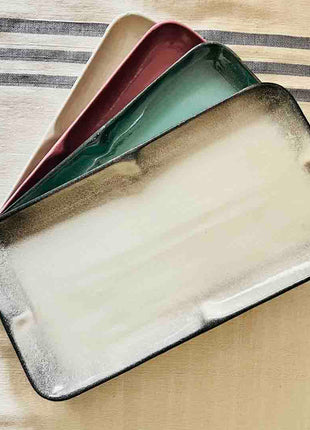 Khan Elsaada The Ocean Bubbles Rectangular Platter