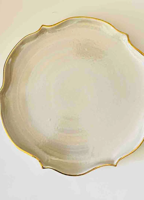 Khan Elsaada Aurum Round Flat Serving Platter