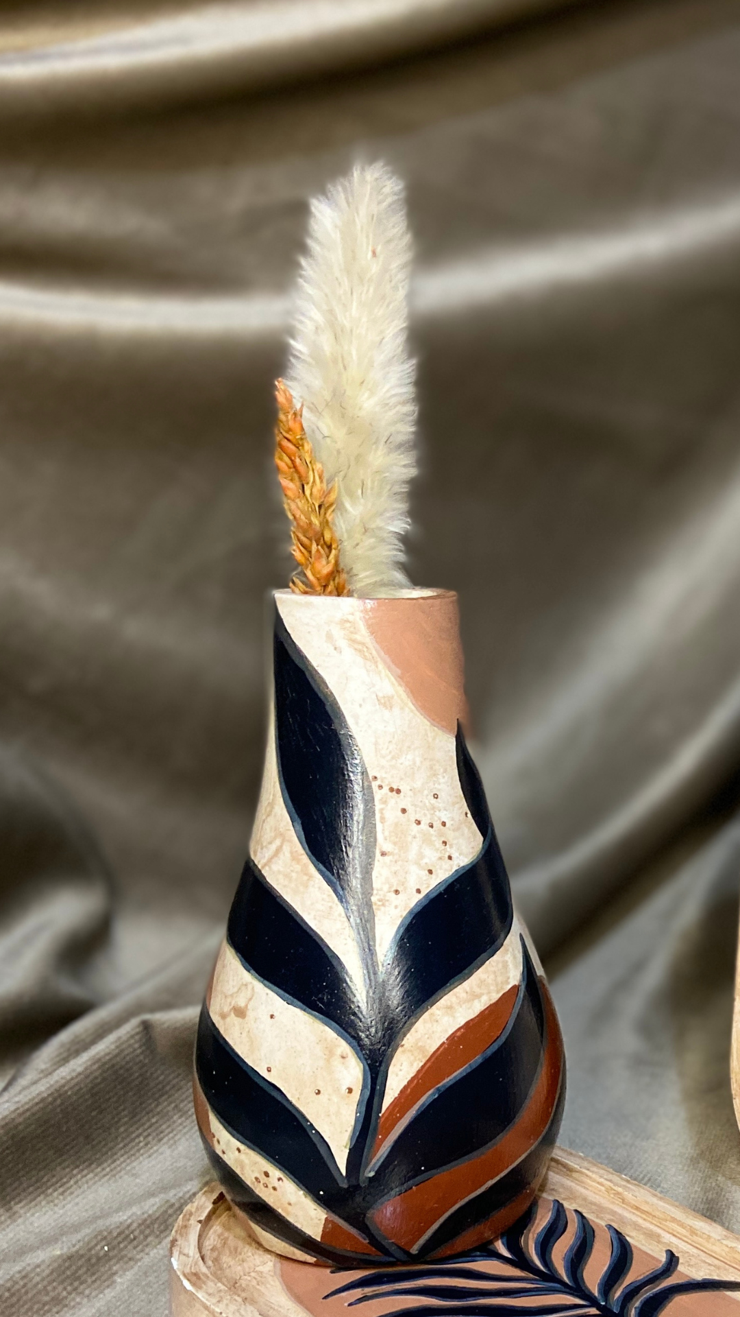 Wasl Hand Painted Boho Vase