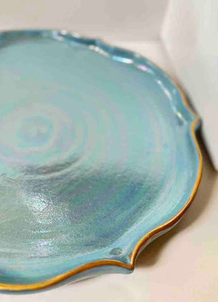 Khan Elsaada Aurum Round Flat Serving Platter