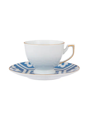 Porland Morocco Coffee Cup & Saucer Set - 12 Pieces, 80ml