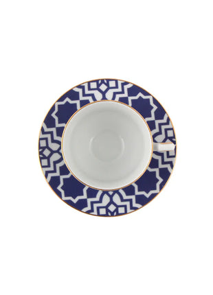 Porland Morocco Coffee Cup & Saucer Set - 12 Pieces, 80ml