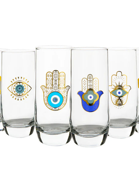Mindada Layal Bolero Highball Glass - 6 Pieces, 320ml