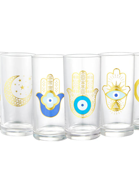 Mindada Layal Istanbul Highball Glass - 6 Pieces, 290ml